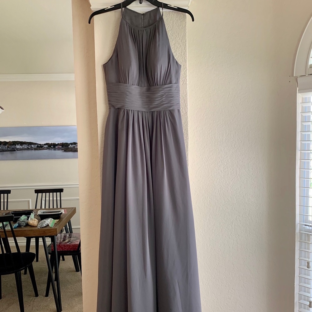 Azazie Bridesmaid Dress Grey